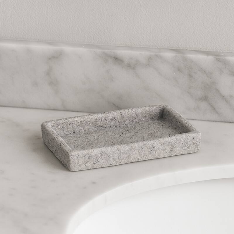 Collection Stone Effect Bath Accessory Set-4 pieces