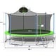 preview thumbnail 8 of 6, 16ft. Green Trampoline with Ladder and Safety Net