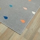 preview thumbnail 4 of 10, Mod-Tod Raindrops Kids Rug