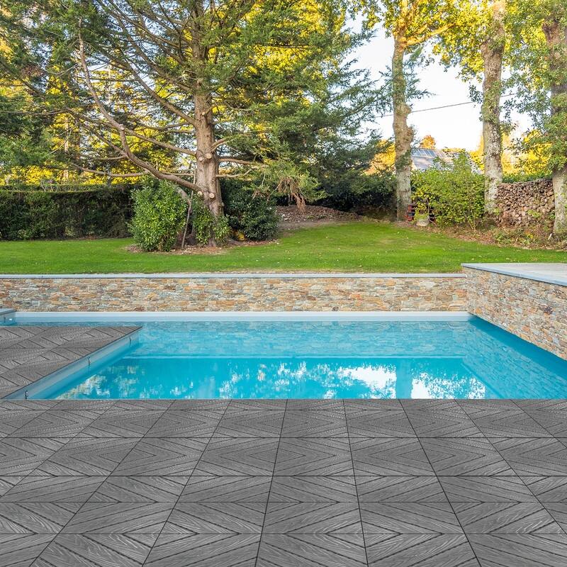 27PCS Outdoor Deck Tile Plastic Waterproof