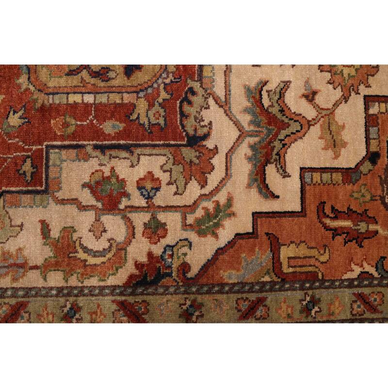 ECARPETGALLERY Hand-knotted Jules Sultane Ivory Wool Rug - 9'0 x 12'0