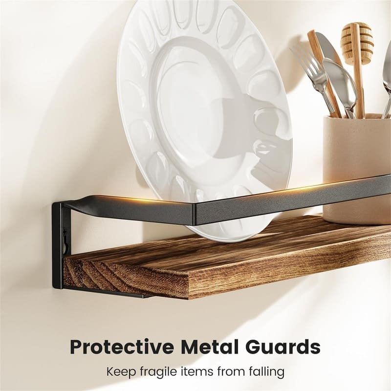 Decor Shelves Set of 2, Black - AMFS01B