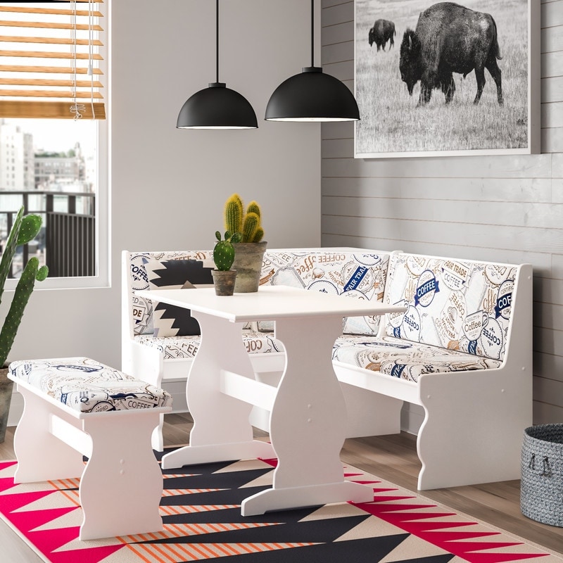 Paniz 3 piece breakfast nook dining set 2025