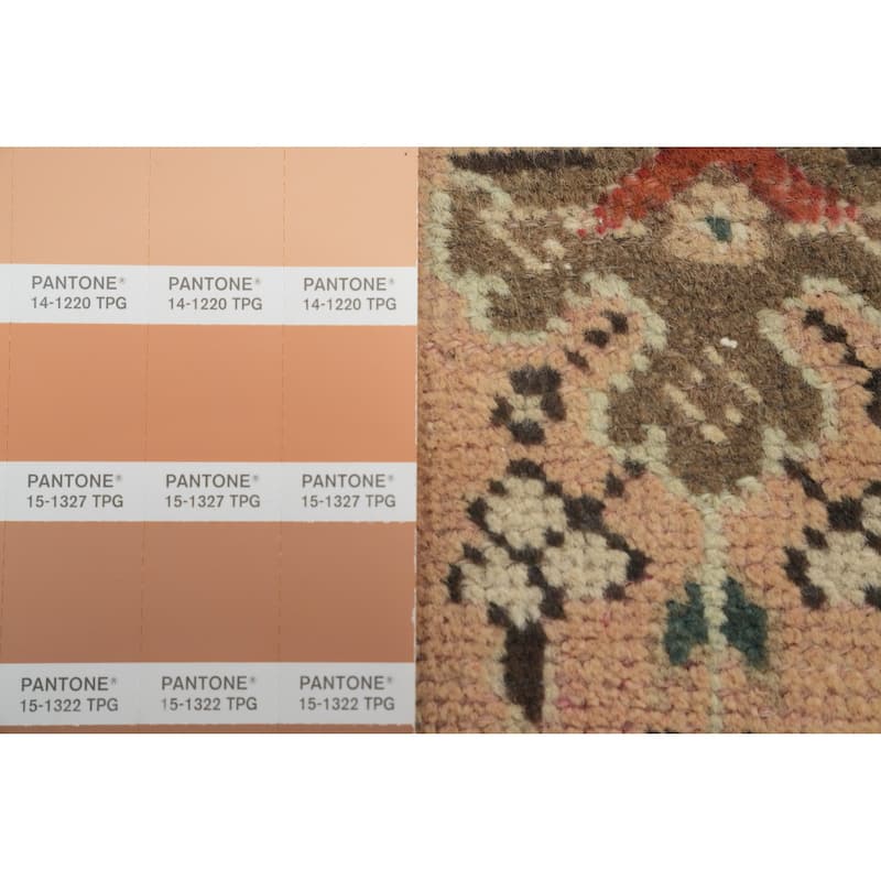 Hand Knotted Oriental 100% Wool Carpet Traditional Floral Pink Tabriz Area Rug - 9' 6'' X 6' 6''
