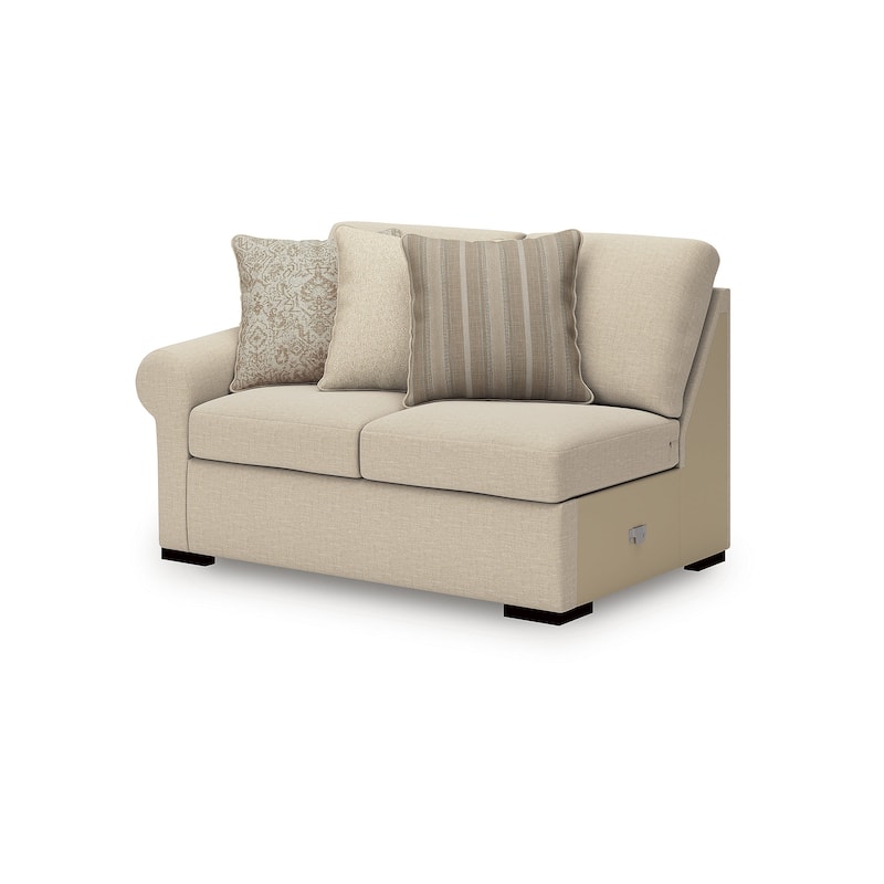 Signature Design by Ashley LadyMae Beige 2-Piece Sectional with Chaise - 102" W x 69" D x 40" H