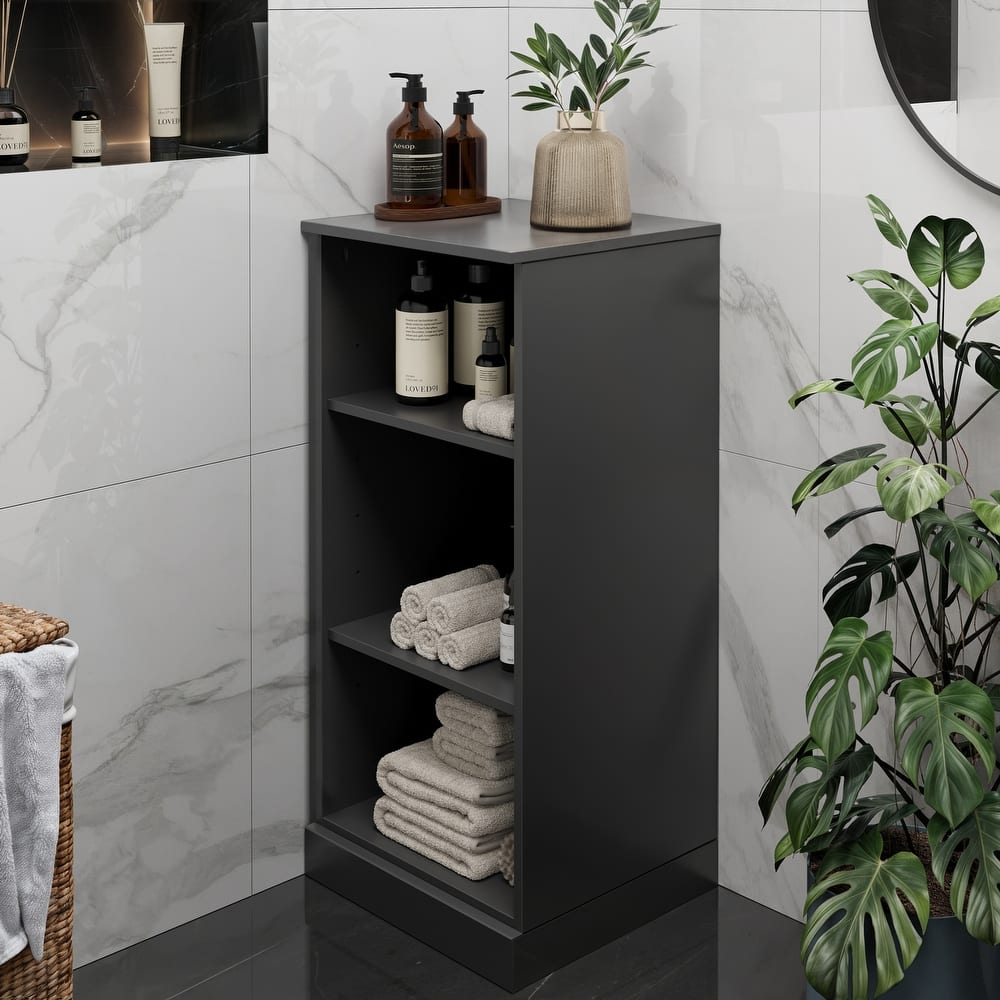 100% Solid Wood 16.5" Bathroom Cabinet with Optional Doors by Palace Imports