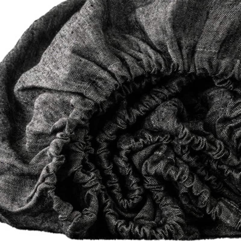 HomeRoots Onyx Linen Queen Fitted sheet