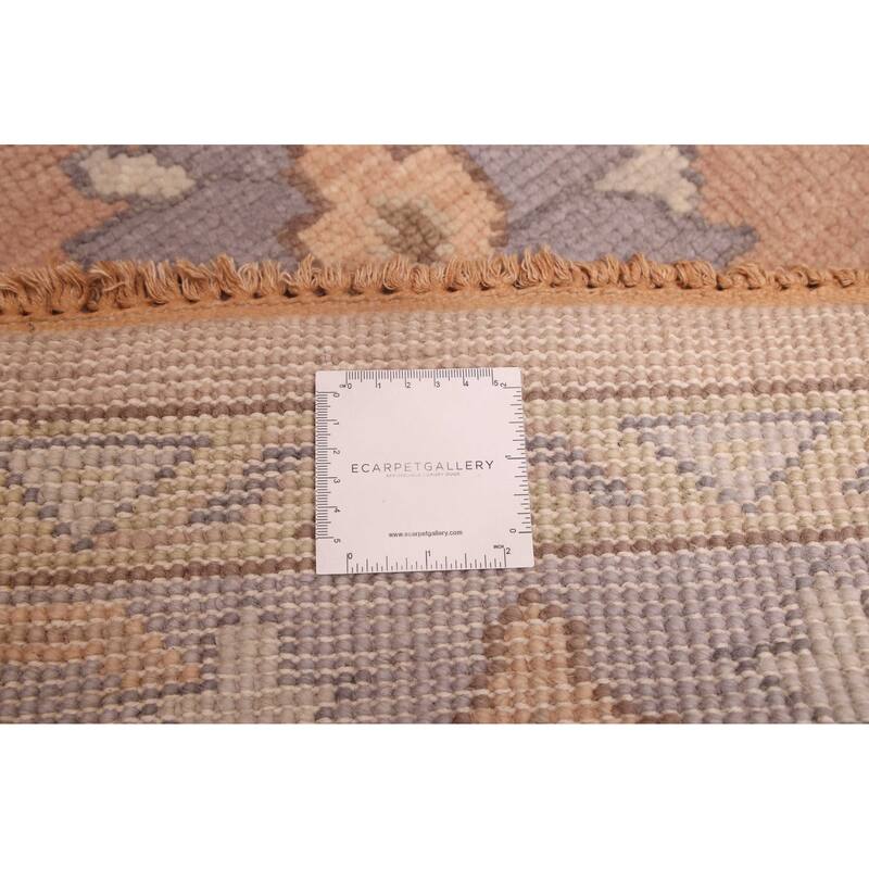 ECARPETGALLERY Hand-knotted Modern Oushak Brown Wool Rug - 8'1 x 9'11