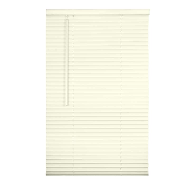 1" Cordless Vinyl Mini Blind - Alabaster