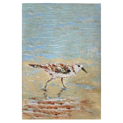 Lone Sandpiper Guest Towel - 20x20