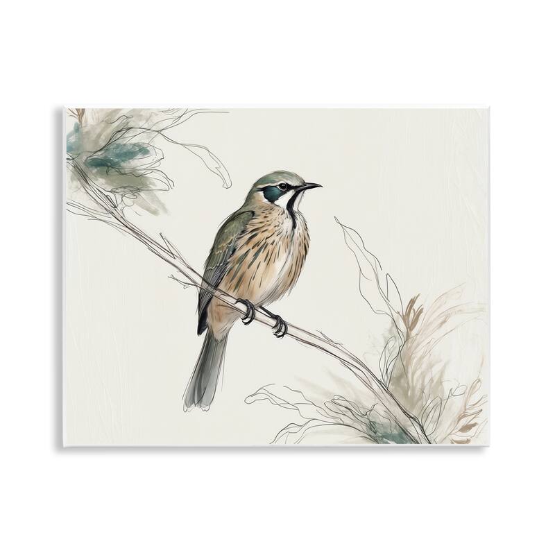 Stupell Illustrated Wildlife Bird Wall Plaque Art Design By LSR Creative Studio - 14 x 11