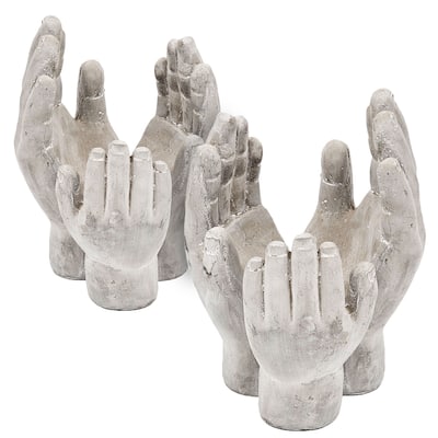 A&B Home Set of 2 Accepting Hands Accents