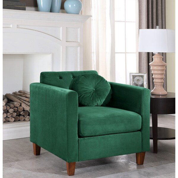 Persaud Velvet Kitts Classic Chesterfield Chair Bed Bath