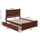 preview thumbnail 12 of 62, AFI Metro Platform Bed with Matching Footboard & Trundle