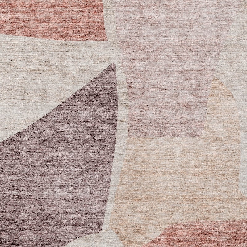 HomeRoots Abstract Transitional Rectangle Outdoor Rug
