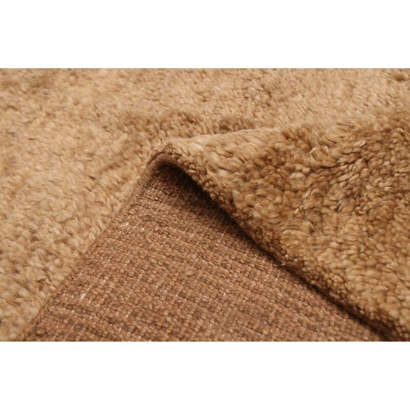 ECARPETGALLERY Hand-knotted Pak Finest Gabbeh Light Brown Wool Rug - 9'3 x 12'7