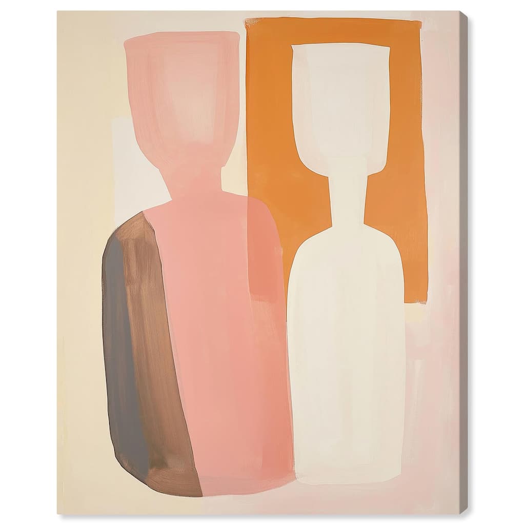 Peach Echoes II Canvas by Art Remedy, Gallery Wrapped