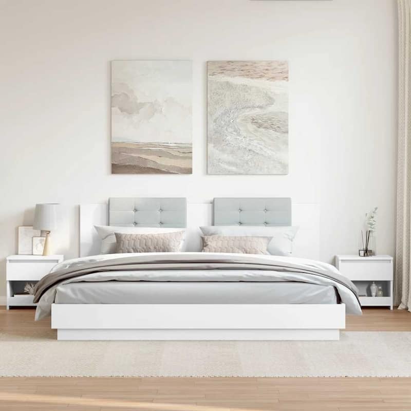 vidaXL Bedside Cabinet Engineered wood