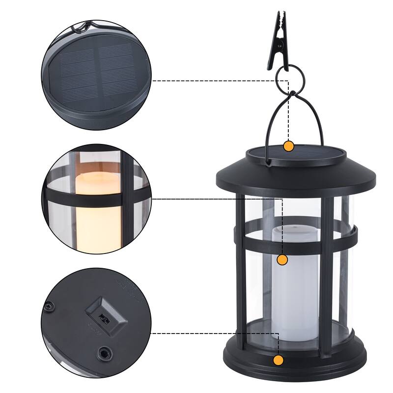 C Cattleya 4 Pack Outdoor Solar Lantern