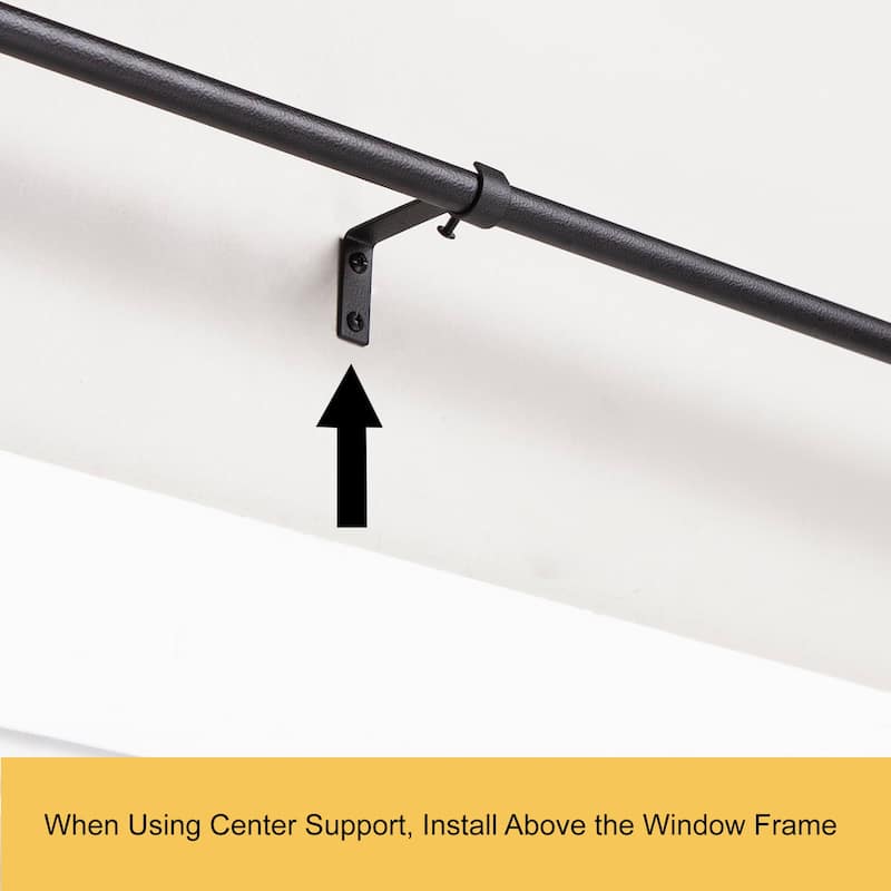 Kenney Adler 5/8" Indoor/Outdoor Rust-Resistant Wrap Around Curtain Rod