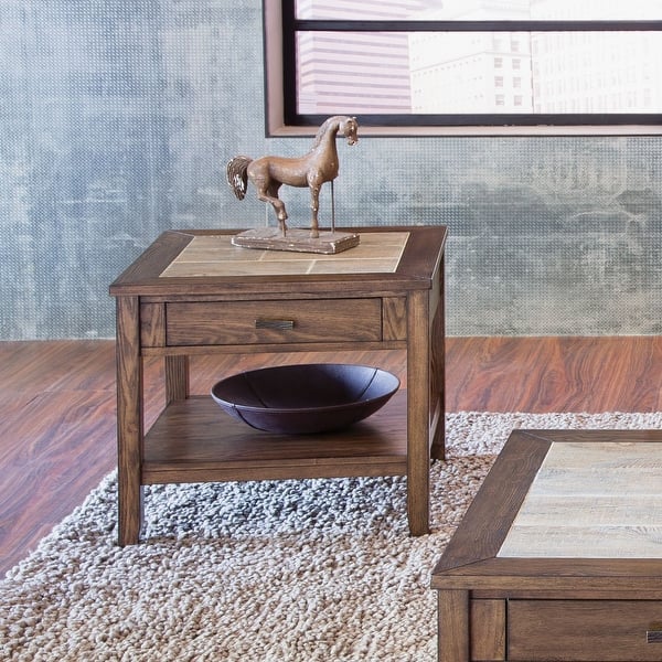 tobacco end table Liberty Furniture Mesa Valley End Table in Tobacco
