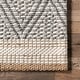 preview thumbnail 6 of 9, Nuloom Laura Bohemian Trellis Wool and Jute Area Rug