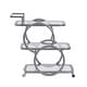 preview thumbnail 19 of 28, Metal Bar Cart Silver Bar Carts for the Home