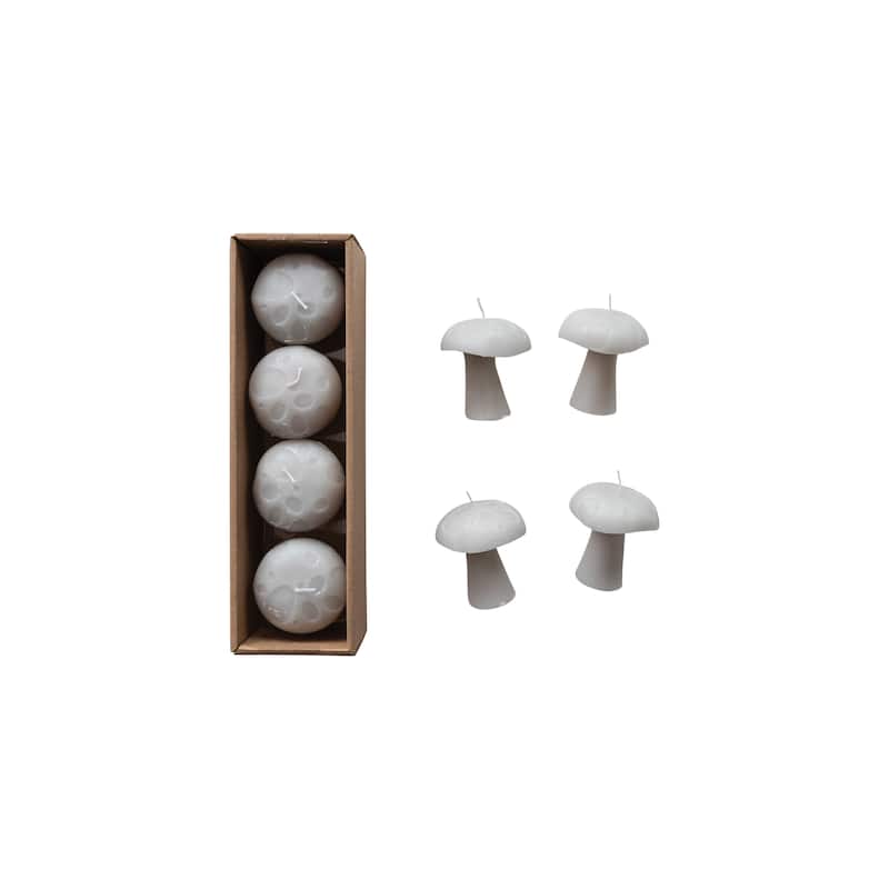 Unscented Mushroom Shaped Candles
