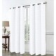 preview thumbnail 5 of 13, Calypso Shimmer Marble Window Curtain Set White
