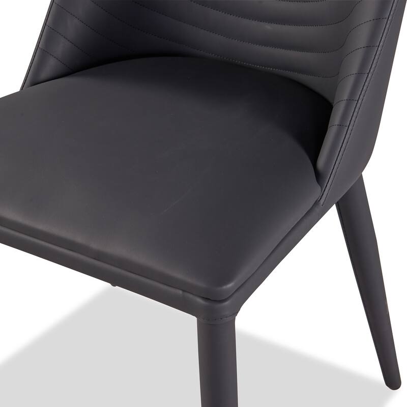 Furniture of America Thalassa Modern Faux Leather Upholstered Side Chair (Set of 2)