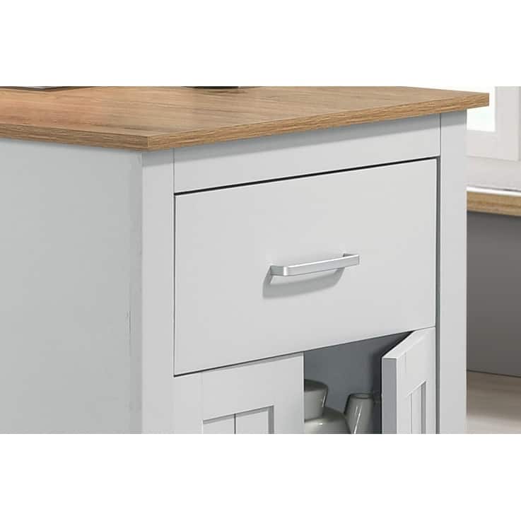 Alonzo Small Space Counter Height Dining Table with Cabinet and Drawer Storage