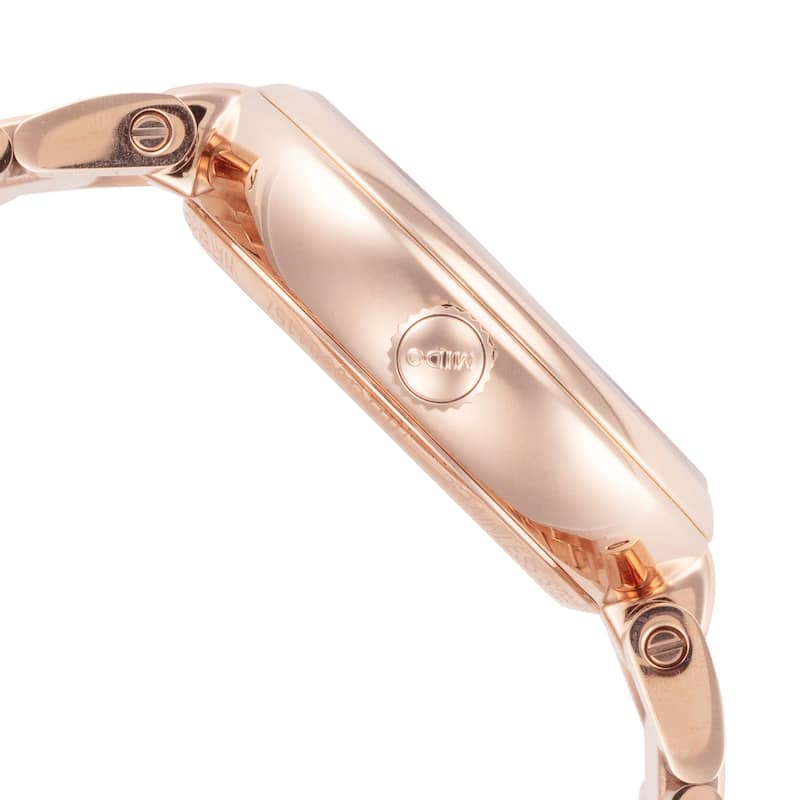 Mido Women's Baroncelli II 33mm Silver Dial Stainless Steel Automatic Watch - Gold-Tone - One Size