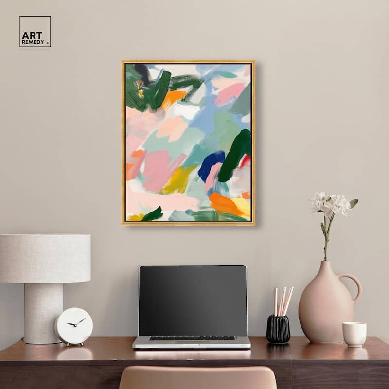 Abstract Brush Rhythm Canvas by Art Remedy