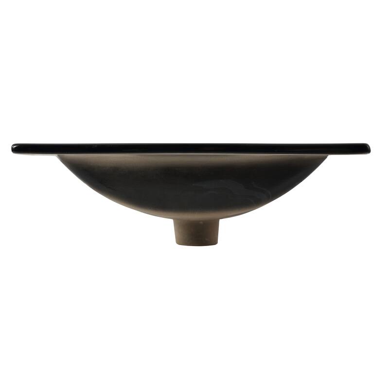 Aubert 3-Hole Classic Contemporary Rectangular Ceramic Single Sink Basin Vanity Top, by JONATHAN Y