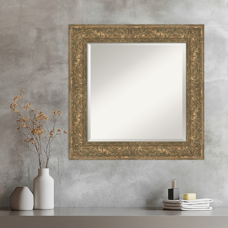Luxe Beveled Framed Wall Mirror