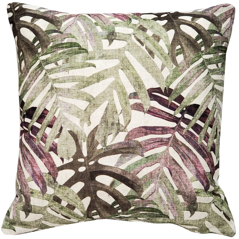 Pillow Decor Pattaya Purple Palm Throw Pillow 20x20 - Cover Only