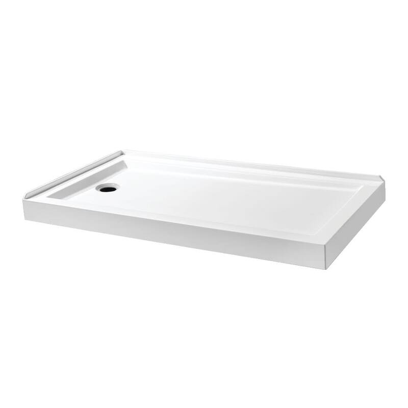 Kingston Brass VTSB60324L Aruba 59-5/8" x 31-7/8" Rectangular Shower - Glossy White