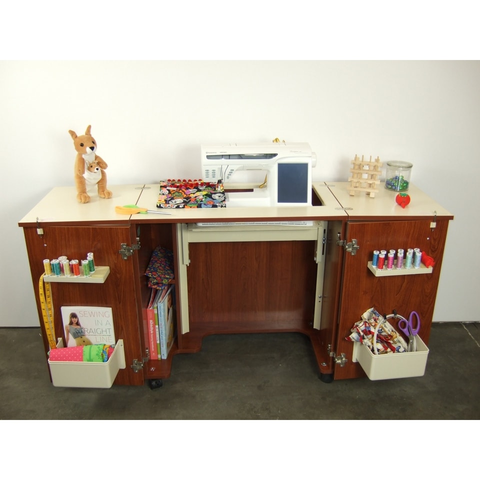 Shop Kangaroo Kabinets Bandicoot Sewing Cabinet Teak