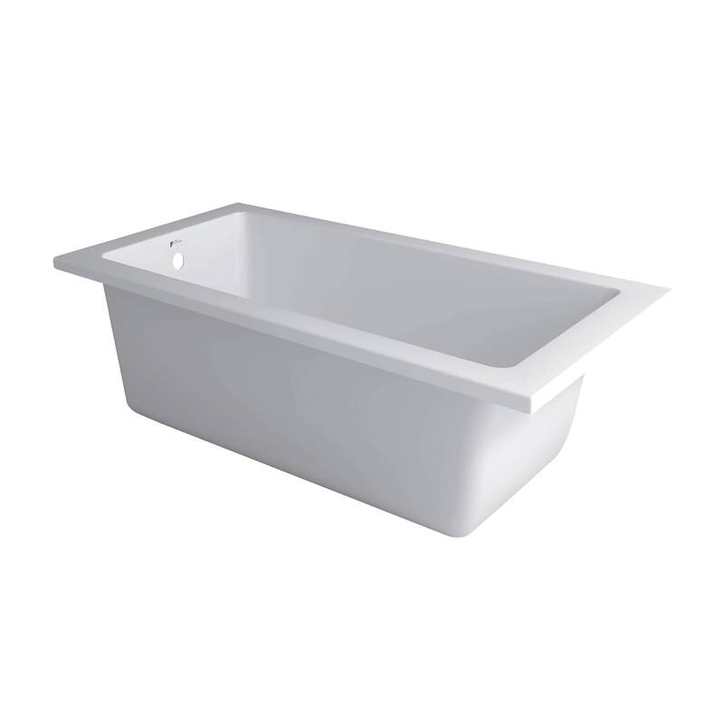 Fine Fixtures Drop In Soaking Bathtub Fiberglass Acrylic Material