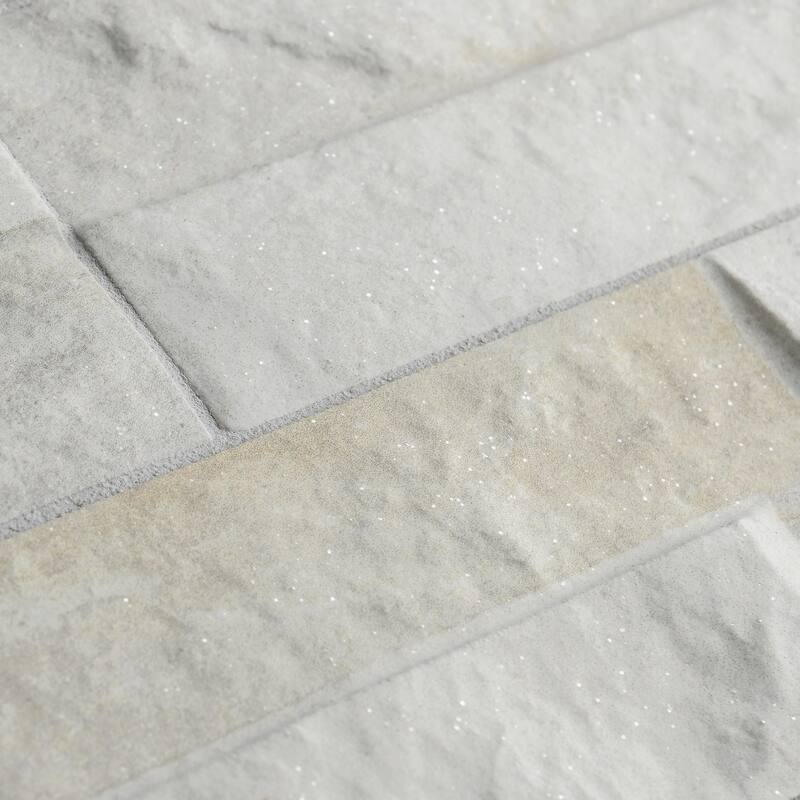 Merola Tile Ordino White 3-1/4" x 17-1/2" Porcelain Wall Tile