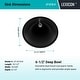 preview thumbnail 3 of 4, Lexicon Platinum V210 Quartz Composite Oval Vanity Sink - Galaxy Black
