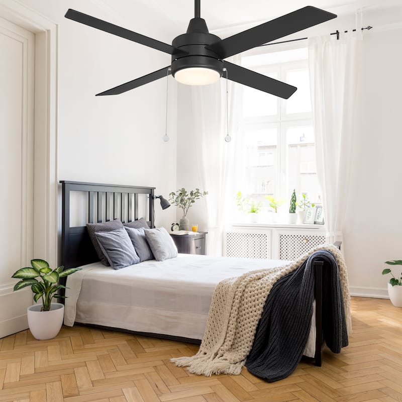 Quade Indoor or Outdoor 4-Blade 52in Pull Chain Ceiling Fan - 52 Inches