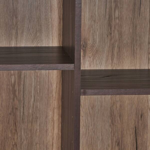 Shop 38 Chocolate Brown Contemporary Bookshelf With Backing On Sale Overstock 30350709