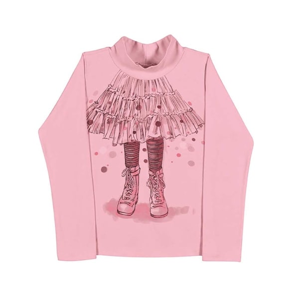 Girls Long Sleeve T-Shirt Turtleneck Shirt Kids Pulla Bulla Sizes 2-10 Years