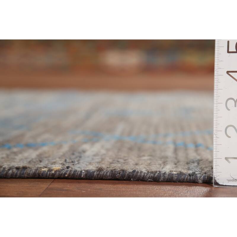 Trellis Moroccan Oriental Area Rug Hand-Knotted Wool Carpet - 4'0"x 6'10"