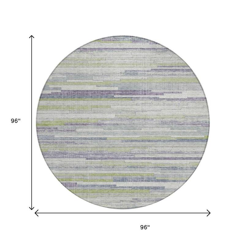 HomeRoots Striped Transitional Rectangle Outdoor Rug