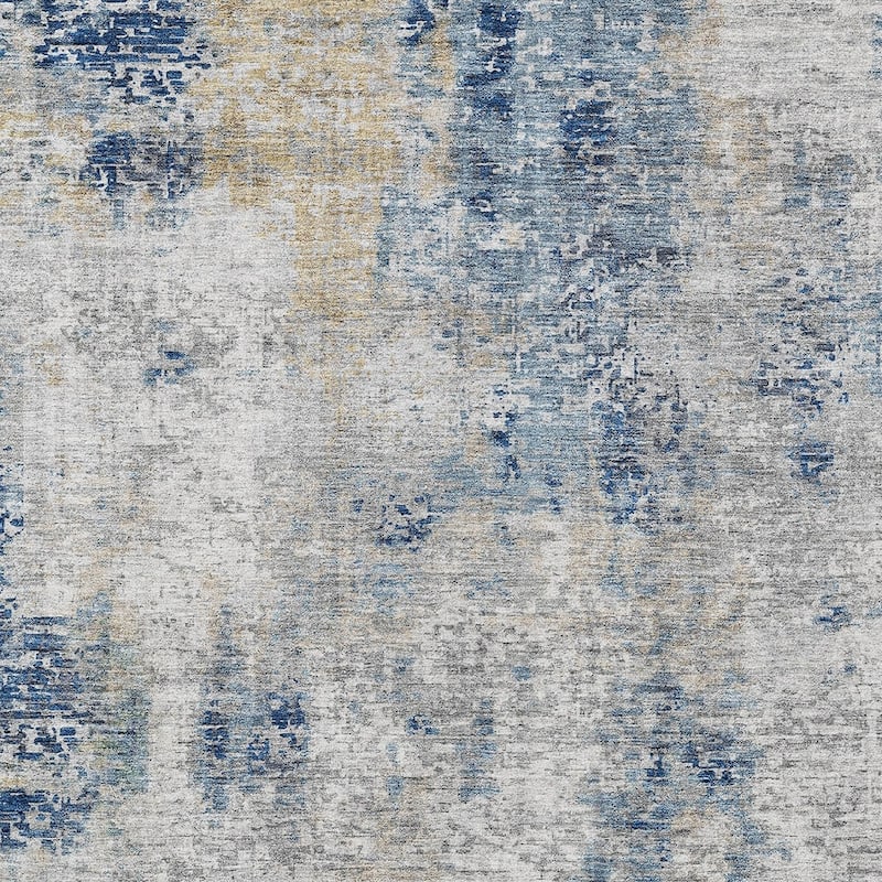 HomeRoots Abstract Transitional Rectangle Outdoor Rug