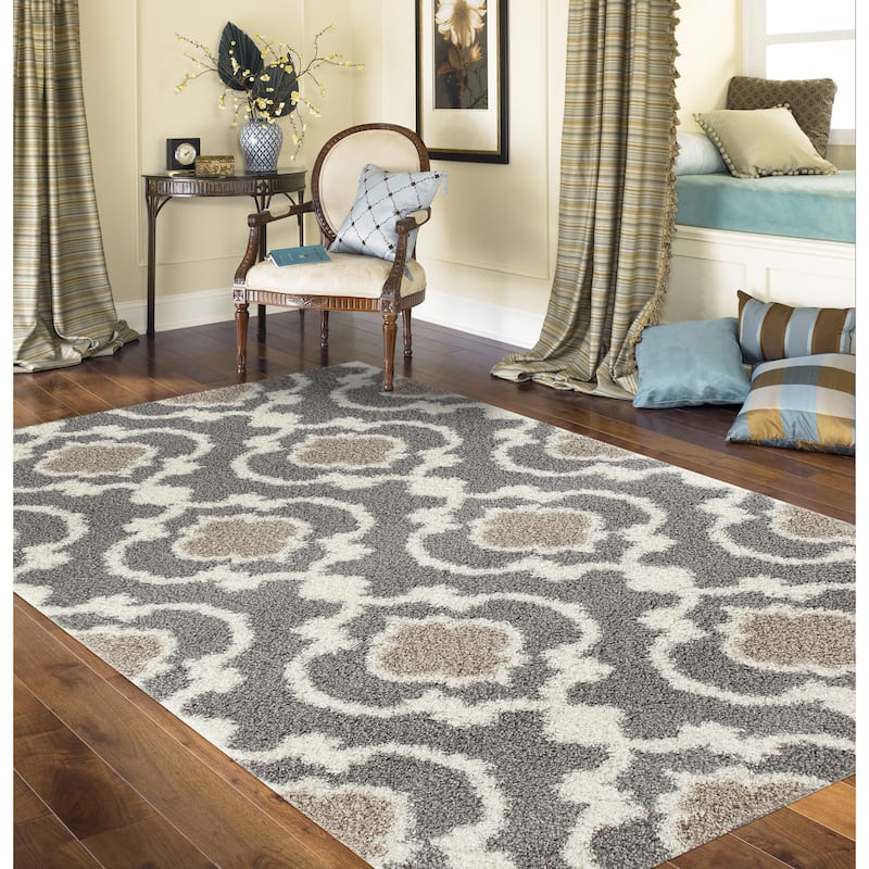 Porch & Den Touro Trellis Shag Area Rug