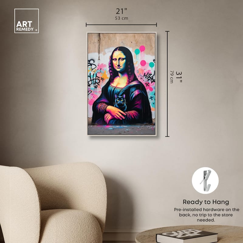 Lisa's Little Secret Canvas by Art Remedy