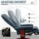 preview thumbnail 4 of 61, HomCom Faux Leather Adjustable Manual Swivel Base Recliner Chair with Comfortable and Relaxing Footrest